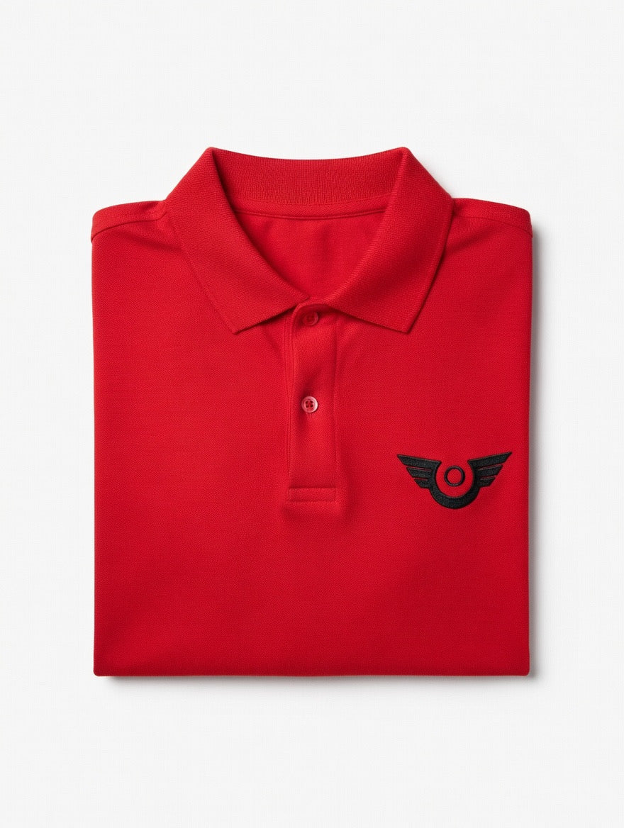 Men’s Embroidered “On High Fashion” Logo Polo Shirt
