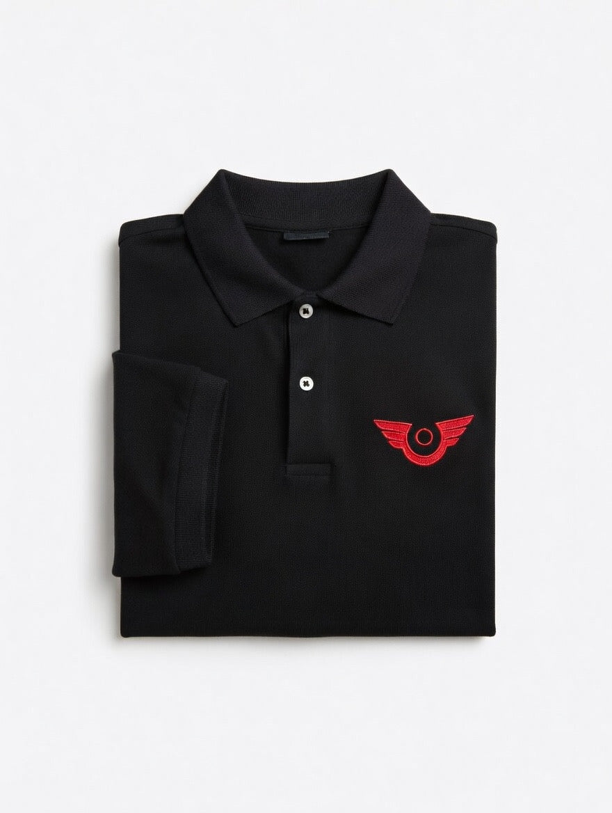 Men’s Embroidered “On High Fashion” Logo Polo Shirt