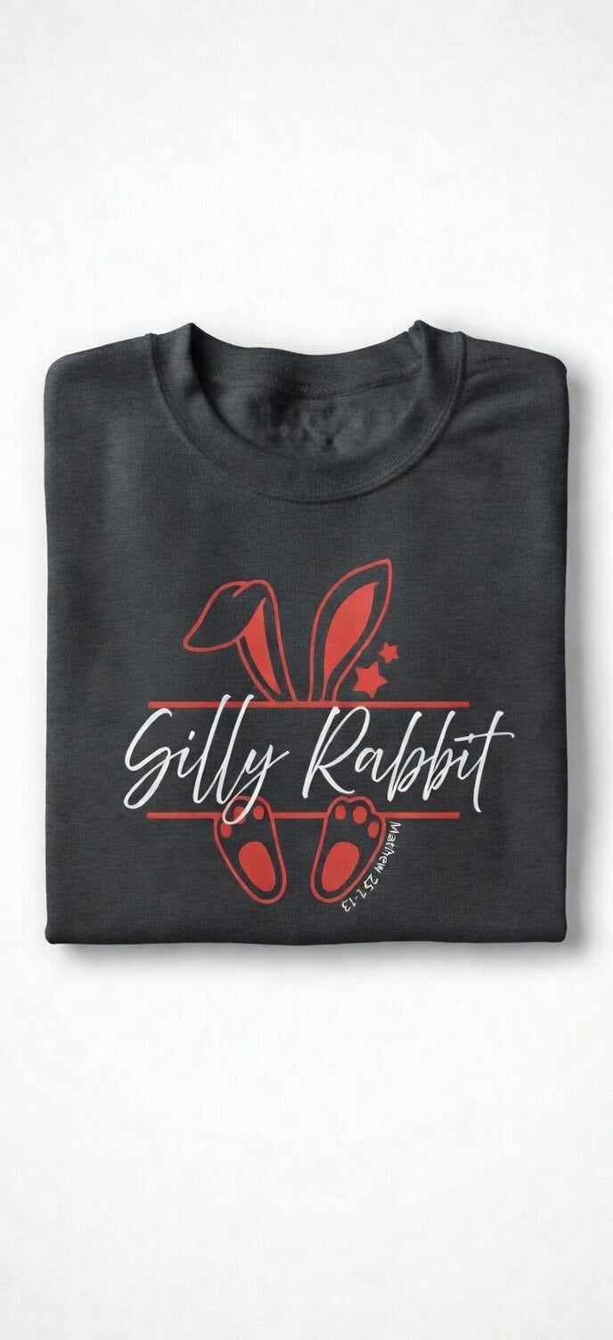 Unisex “Silly Rabbit” Crewneck Sweatshirt Pullover