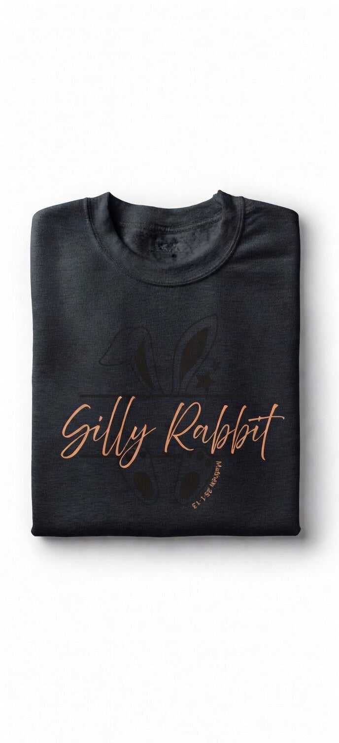 Unisex “Silly Rabbit” Crewneck Sweatshirt Pullover