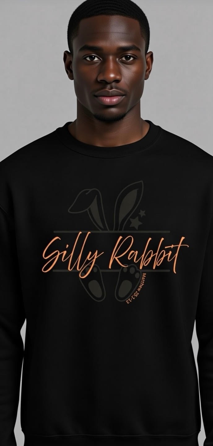Unisex “Silly Rabbit” Crewneck Sweatshirt Pullover