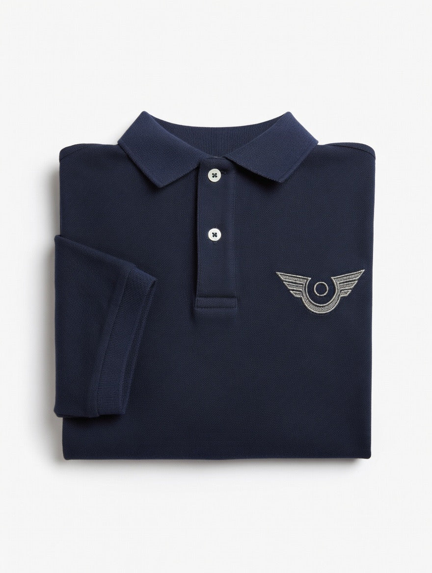 Men’s Embroidered “On High Fashion” Logo Polo Shirt