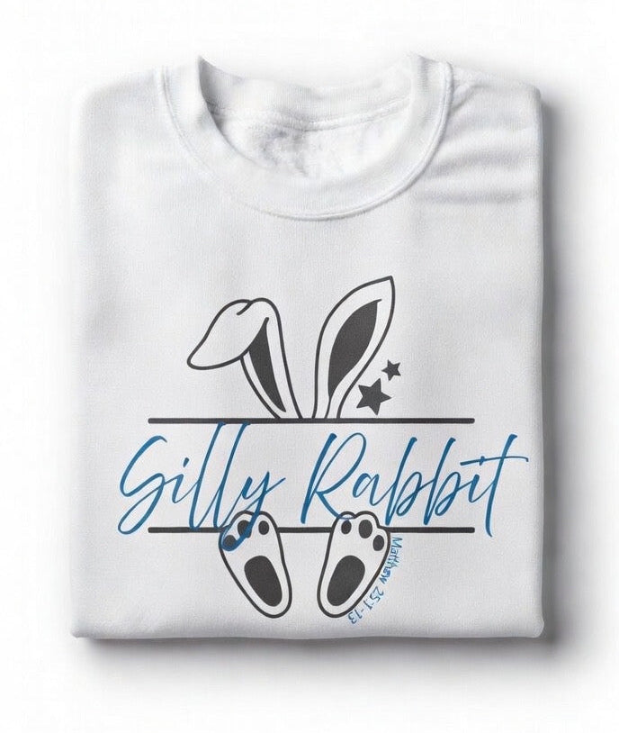 Unisex “Silly Rabbit” Crewneck Sweatshirt Pullover