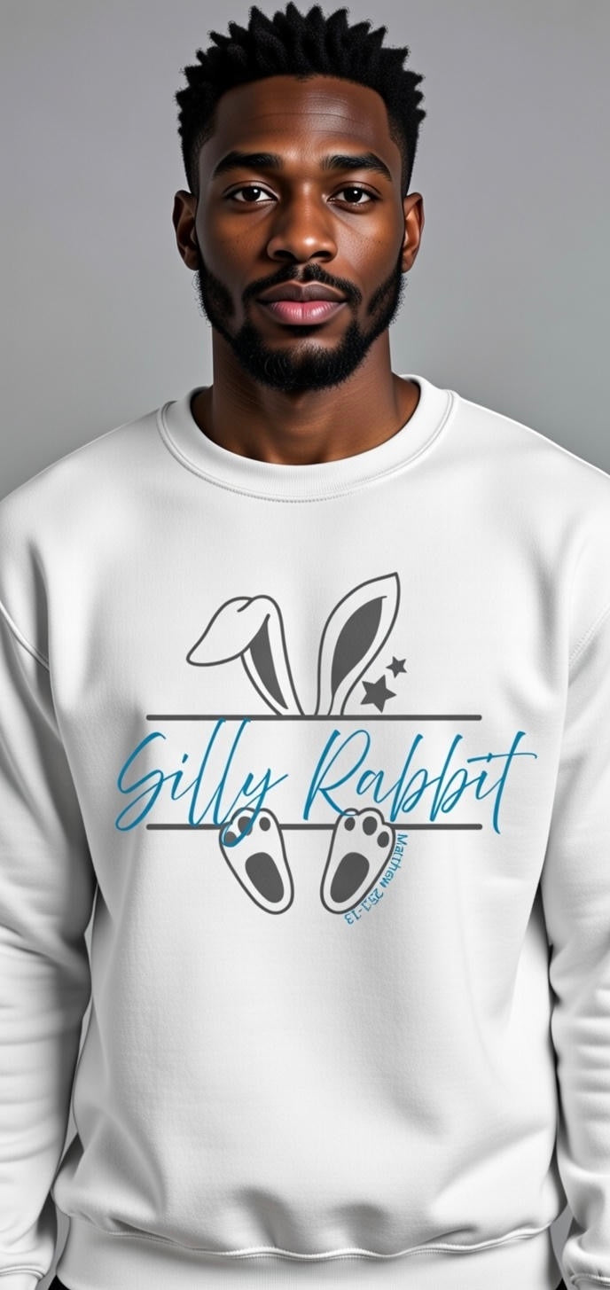 Unisex “Silly Rabbit” Crewneck Sweatshirt Pullover