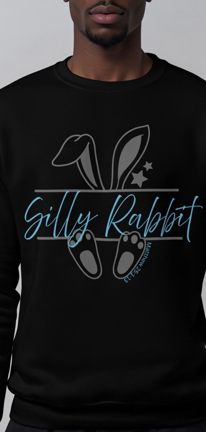 Unisex “Silly Rabbit” Crewneck Sweatshirt Pullover
