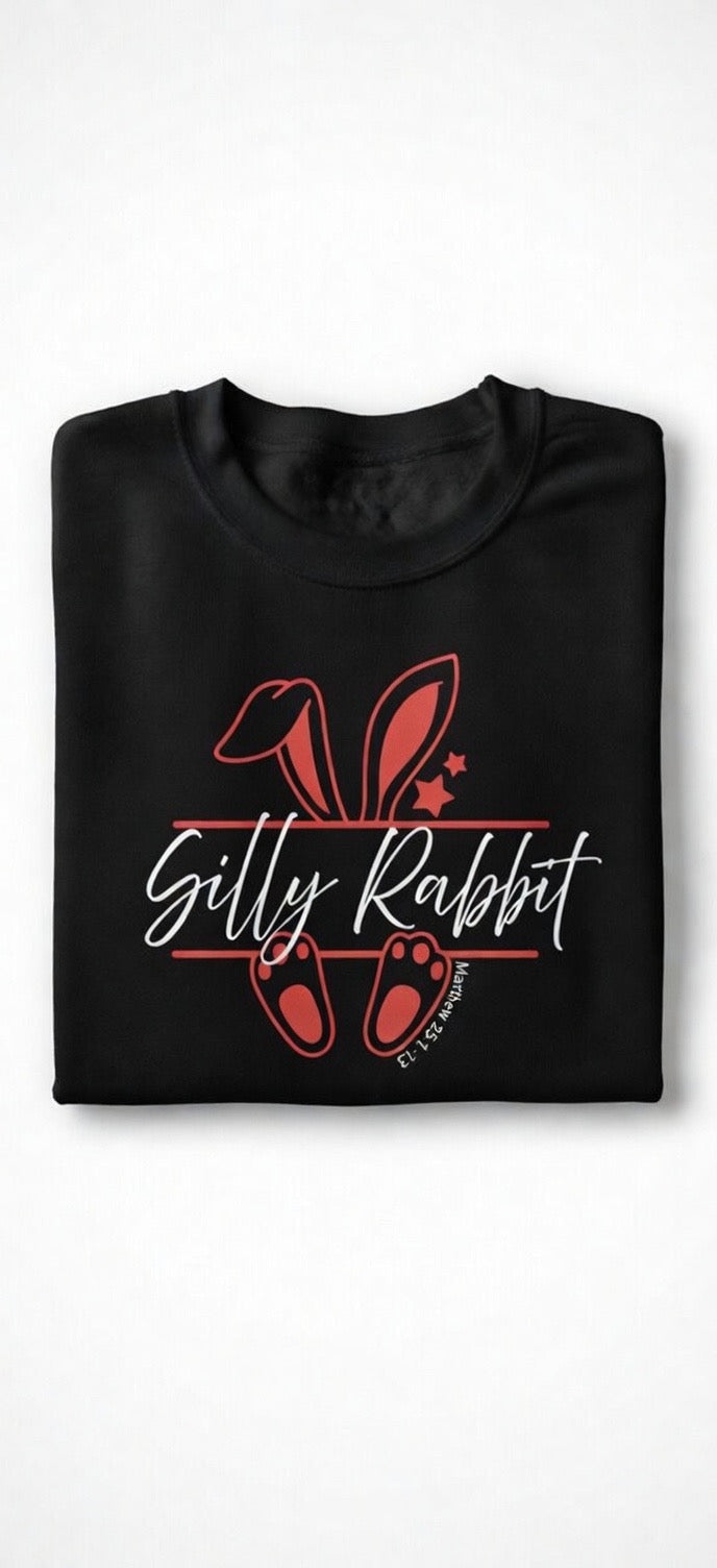 Unisex “Silly Rabbit” Crewneck Sweatshirt Pullover