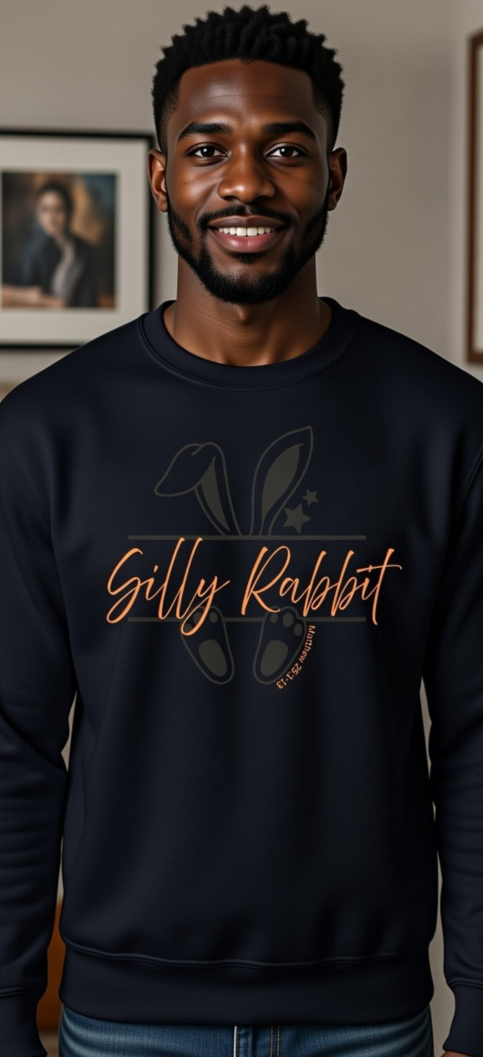 Unisex “Silly Rabbit” Crewneck Sweatshirt Pullover