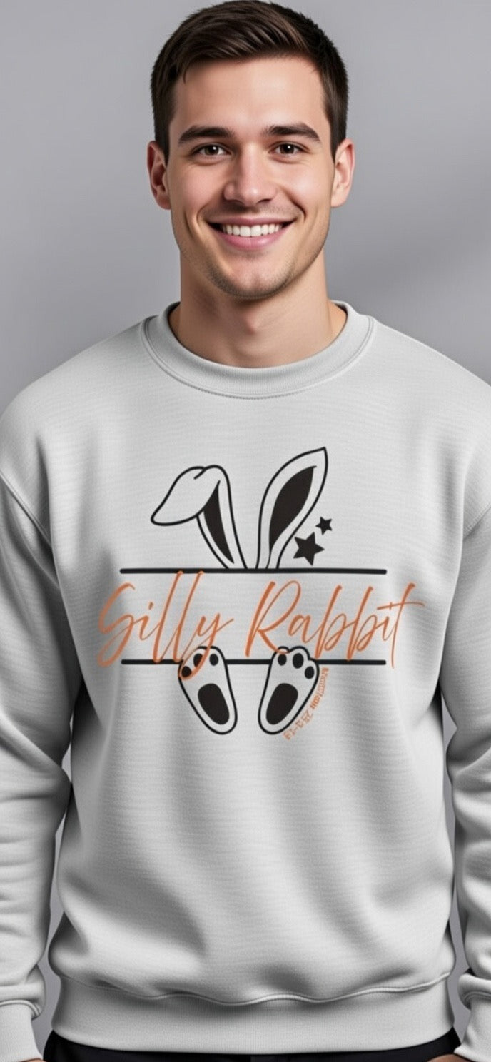 Unisex “Silly Rabbit” Crewneck Sweatshirt Pullover