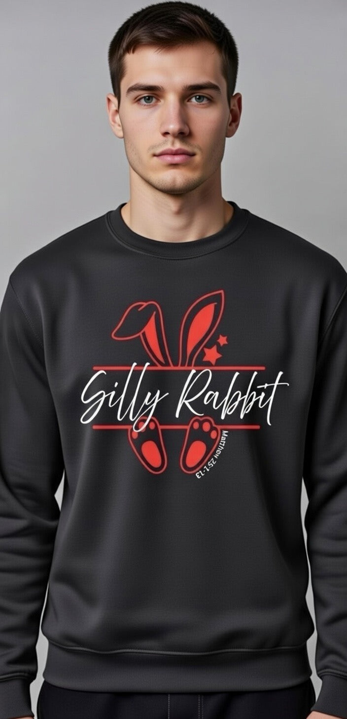 Unisex “Silly Rabbit” Crewneck Sweatshirt Pullover